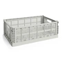 HAY - Colour Crate Korb L, 53 x 34,5 cm, grau, recycled