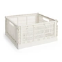 HAY - Colour Crate Korb Square L, 42 x 42 cm, off-white, recycled