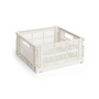 HAY - Colour Crate Korb Square M, 29,5 x 29,5 cm, off-white, recycled