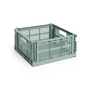 HAY - Colour Crate Korb Square M, 29,5 x 29,5 cm, salbeigrün, recycled