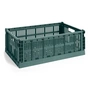 HAY - Colour Crate Korb L, 53 x 34,5 cm, dunkelgrün, recycled