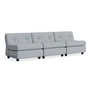 HAY - Amanta 3 Sitzer Sofa, frost blue / blaugrau (Naveli 723)
