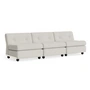 HAY - Amanta 3 Sitzer Sofa, cream beige / hellgrau (HAY Story 102)