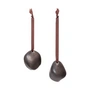 Ferm Living - Bellure Weihnachtskugel, rustic bronze (2er-Set)