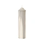 Ferm Living - Dryp Blockkerze, H 20 cm, weiss / warmgrau