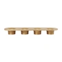 Ferm Living - Soothe 4 Kerzenhalter, Messing-Finish