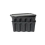 Ferm Living - Paper Pulp Aufbewahrungsbox, klein, charcoal (2er-Set)