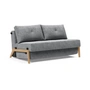 Innovation Living - Cubed 140 Schlafsofa, 98 x 148 cm, Eiche / hellgrau (565 Twist Granite)