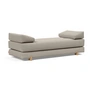 Innovation Living - Sigmund Drip Schlafsofa, 3-Sitzer, Eiche / natur (579 Kenya Gravel)