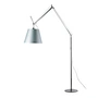 Artemide - Tolomeo Mega Stehleuchte mit Dimmer, Satinschirm Ø 32 cm, silber