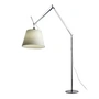 Artemide - Tolomeo Mega Stehleuchte mit Dimmer, Pergamentschirm Ø 42 cm, silber