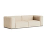 HAY - Mags Soft Sofa 2,5-Sitzer, Kombination 1, beige (Bolgheri LGG60) / Nähte: beige (Filzgleiter)