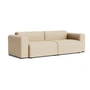 HAY - Mags Sofa 2,5-Sitzer mit niedriger Armlehne, Kombination 1, beige (Hallingdal 220) (Filzgleiter)
