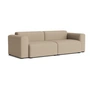 HAY - Mags Sofa 2,5-Sitzer mit niedriger Armlehne, Kombination 1, warm grey (Maglia) (Filzgleiter)