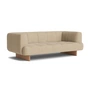 HAY - Quilton Lift 2-Sitzer Sofa, Eiche / sand (Turf)