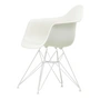Vitra - Eames Plastic Armchair DAR RE, weiss / baumwollweiss (Filzgleiter weiss)