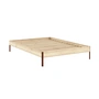 Karup - Core Bett 140 x 200 cm, Kiefer / terra red