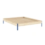 Karup - Core Bett 160 x 200 cm, Kiefer / vivid blue