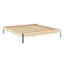 Karup - Core Bett 180 x 200 cm, Kiefer / vivid blue