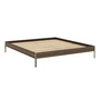 Karup - Core Bett 180 x 200 cm, Kiefer carobbraun / sage green