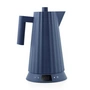 Alessi - Plissé Wasserkocher mit Temperaturregelung 1,7 l, blau