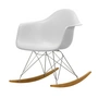 Vitra - Eames Plastic Armchair RAR RE, Ahorn gelblich / Chrom / baumwollweiss