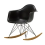 Vitra - Eames Plastic Armchair RAR RE, Ahorn gelblich / basic dark / tiefschwarz