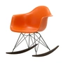 Vitra - Eames Plastic Armchair RAR RE, Ahorn dunkel / basic dark / rostorange