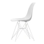 Vitra - Eames Plastic Side Chair DSR RE, weiss / baumwollweiss (Filzgleiter weiss)
