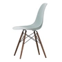 Vitra - Eames Plastic Side Chair DSW RE, Ahorn dunkel / hellgrau (Filzgleiter basic dark)