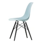 Vitra - Eames Plastic Side Chair DSW RE, Ahorn schwarz / eisgrau (Filzgleiter basic dark)