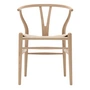 Carl Hansen - CH24 Wishbone Chair, Eiche weiss geölt / Naturgeflecht