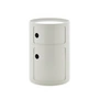 Kartell - New Big Componibili 2 Container, H 61,5 cm, weiss