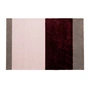 tica copenhagen - Stripes Horizontal Läufer, 60 x 90 cm, bordeaux / rose / sand