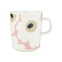 Marimekko - Oiva Unikko Becher mit Henkel 250 ml, off white / pink / sand / charcoal
