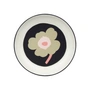 Marimekko - Oiva Unikko tiefer Teller, Ø 20,5 cm, off white / charcoal / sand / pink