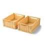 LIEWOOD - Weston Aufbewahrungsbox, 36 x 25 x 13,5 cm, lemon yellow (2er-Set)