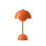 &Tradition - Flowerpot Akku Tischleuchte VP9 mit magnetischem Ladekabel, glänzend, zesty orange