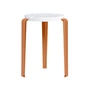 TipToe - LOU Hocker Venezia, recycled plastic / tangerine red