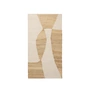 Broste Copenhagen - Lumi Teppich, 70 x 140 cm, weiss / natur