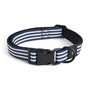 HAY - Dogs Hundehalsband, M/L, blau / weisse Streifen