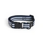 HAY - Dogs Hundehalsband, S/M, blau / weisse Streifen