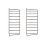 String - Wandleiter für String Regal 50 x 20 cm (2er-Set), dunkelbraun