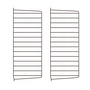 String - Wandleiter für String Regal 75 x 30 cm (2er-Set), dunkelbraun