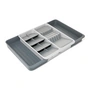 Joseph Joseph - DrawerStore ausziehbarer Besteckkasten, inkl. Messer-Organizer, light stone