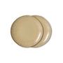 HKLiving - 70's Teller, Ø 17,5 cm, grit (2er-Set)