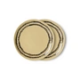 HKLiving - 70's Teller, Ø 17,5 cm, vanilla (2er-Set)