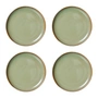 HKliving - Chef Ceramics Teller, Ø 20 cm, moss green (4er-Set)