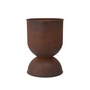 Ferm Living - Hourglass Blumentopf medium, Ø 40 x H 59 cm, rost