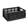 HAY - Colour Crate Korb M, 34,5 x 26,5 cm, black, recycled, exclusiv